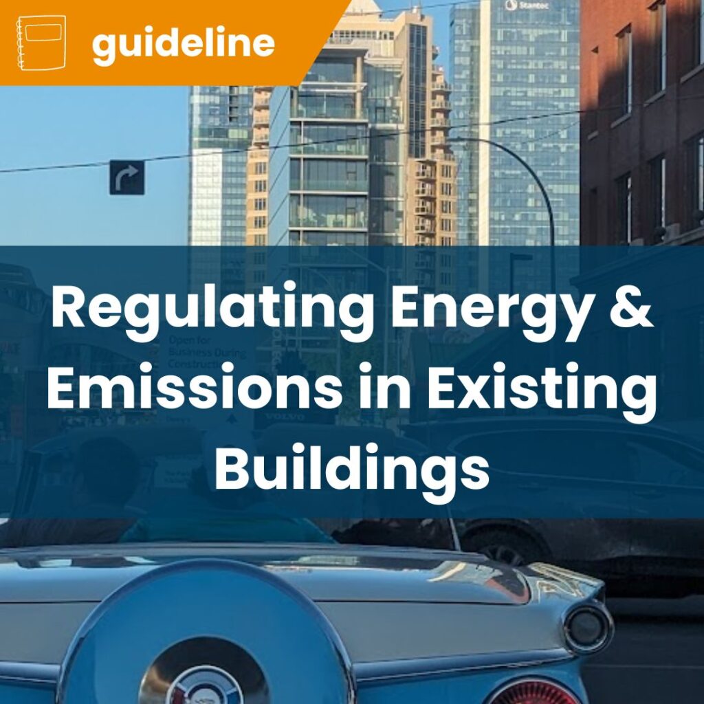 Regulating Energy and Emissions in Existing Buildings